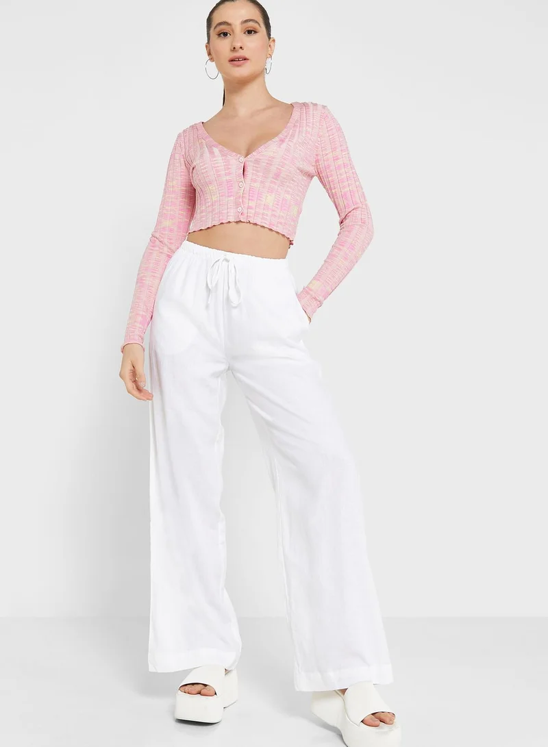 Cotton On Drawstring Detail Wide Leg Pants