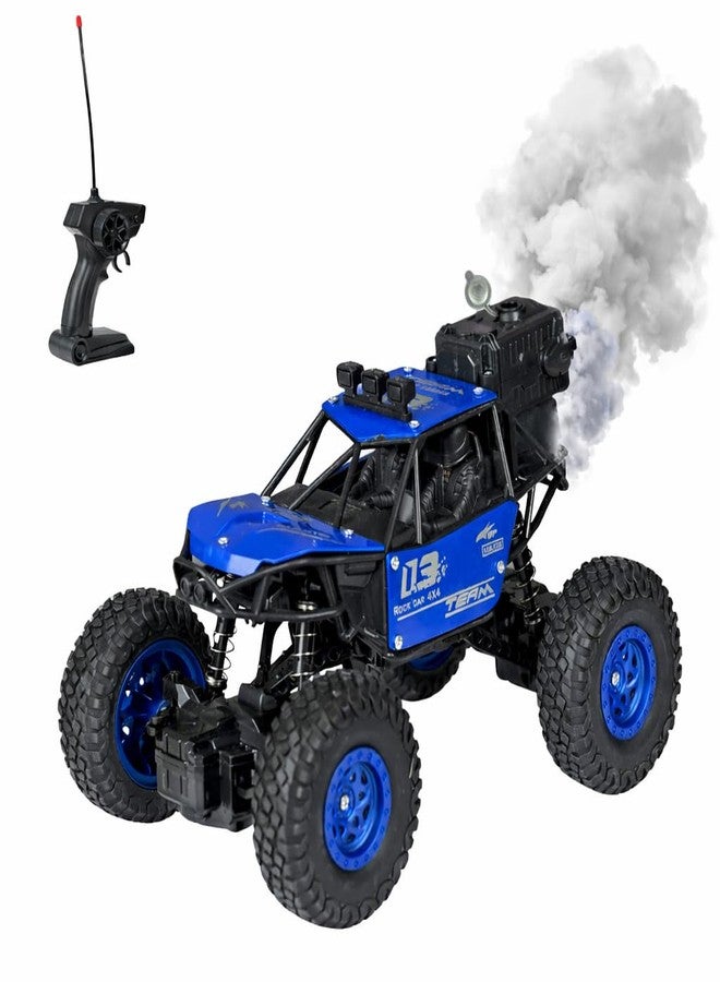 Braintastic Rock Climbing RC Cart Off-Road Rock Crawler Truck Vehicle 2.4ghz 2wd 1: 20 Radio Remote Control Car Toys for Kids 5+ Years (Blue) - Image 1