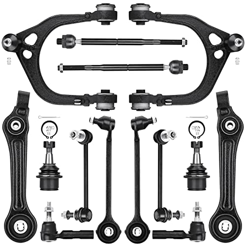 AEagle 14PCS Front Control Arms with Ball Joints for Chrysler 300 Dodge Challenger Charger Magnum 2WD RWD 2005-2010 | Suspension Kit Tie Rod Ends Sway Bar End Link Replaces K620177 K620178 K620258 - Image 1