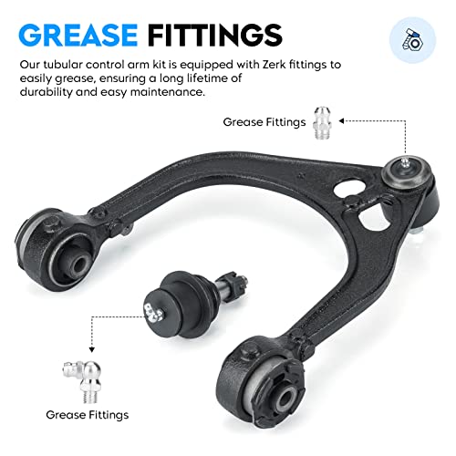 AEagle 14PCS Front Control Arms with Ball Joints for Chrysler 300 Dodge Challenger Charger Magnum 2WD RWD 2005-2010 | Suspension Kit Tie Rod Ends Sway Bar End Link Replaces K620177 K620178 K620258 - Image 2