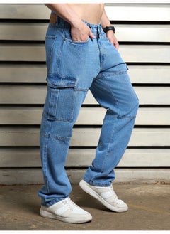 HIGH STAR Men’s Straight Fit Indigo Jeans – Stylish and Versatile  - Image 1
