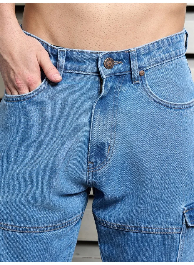 HIGH STAR Men’s Straight Fit Indigo Jeans – Stylish and Versatile
