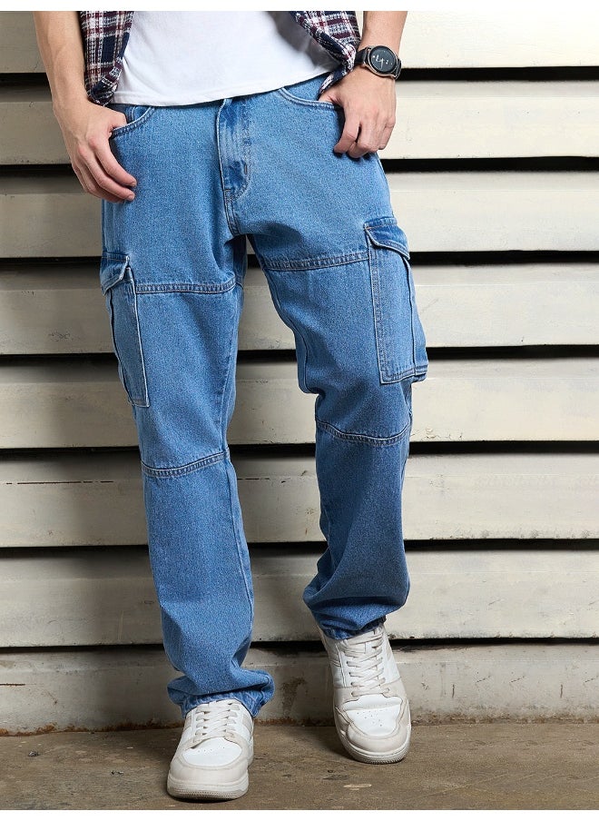 HIGH STAR Men’s Straight Fit Indigo Jeans – Stylish and Versatile  - Image 5