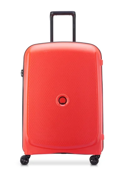 DELSEY Paris Belmont+ 71cm Hardcase 4 Double Wheel Non-Expandable Check In Luggage Trolley Faded Red