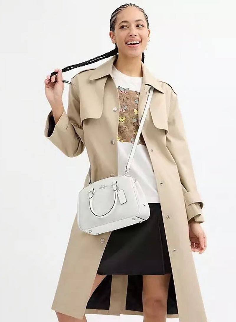 coachoutlet Coach Savannah Small Carryall Bag In Signature Canvas, Women's Shoulder Bag, Women's Cross-Body Bag, Women's Hand Bag, Women's  Tote Bag, Signature White - Image 3