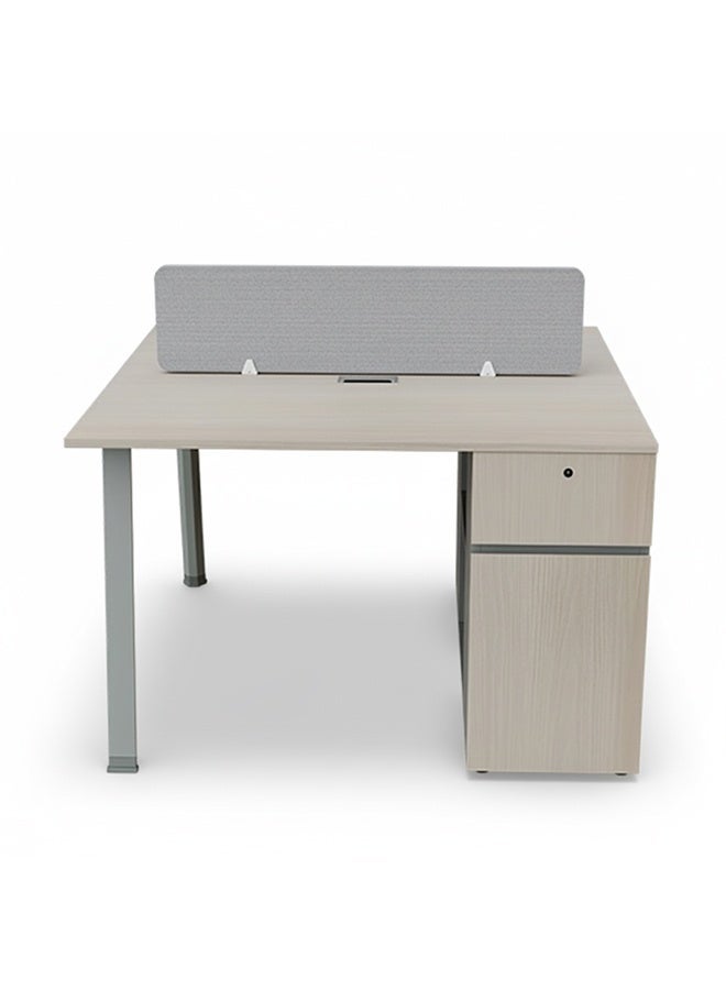 Neo Front Two Seater Office Workstation Face to Face Office Desk office table with Side Drawer 1.2m - Image 5