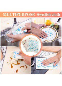 Patelai Mixed Fruit Swedish Kitchen Dishcloths Reusable Dish Towels Absorbent And Fast Dry Cleaning Cloths For Kitchen Blueberry Cherry Strawberry Lemon Pineapple Watermelon Cleaning Wipes (6 Pieces)  - Image 5