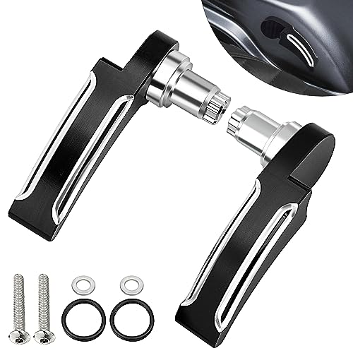 Amazicha Black Saddlebag Lid Lifters Saddle Bag Latch Kit fit for Harley Davidson Touring Street Glide Road King Road Glide Electra Glide Ultra Limited FLHR FLHT FLHX FLHTK 20142024 - Image 1