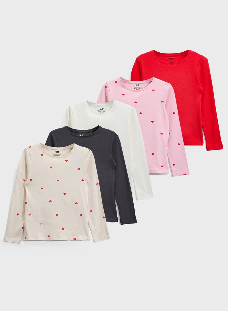 H&M 5-Pack Jersey Tops - Image 1