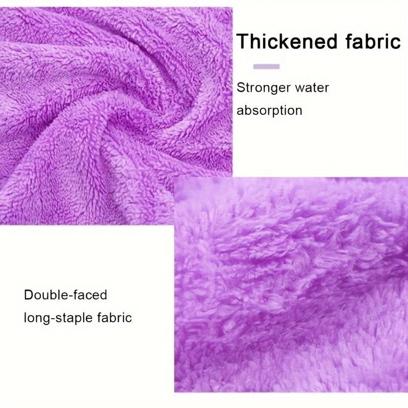 Pink Quick Dry Hair Cap Chef Style Hat Soft Microfiber Towel Wrap For Women - Image 4