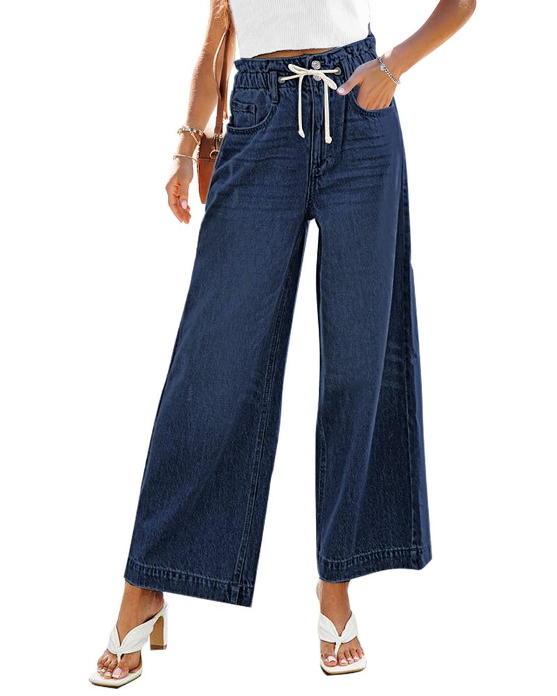 GRAPENT Women's Bootcut Jeans for Women High Waisted Womens Baggy Jeans High Rise Bootcut Jean Pants for Women Color Lapis Loft Large Size 12 Size 14 - Image 1