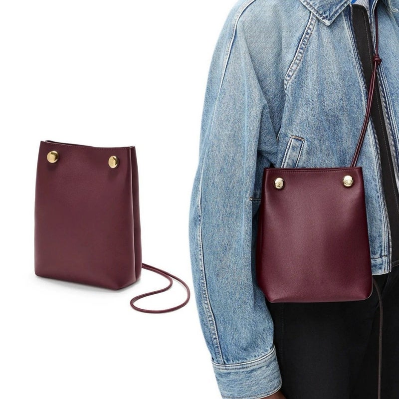 2025 Early Spring Luojia New Pebble Pouch Genuine Leather Mini Mobile Phone Bag Fashionable High Sense Crossbody Bag - Image 5
