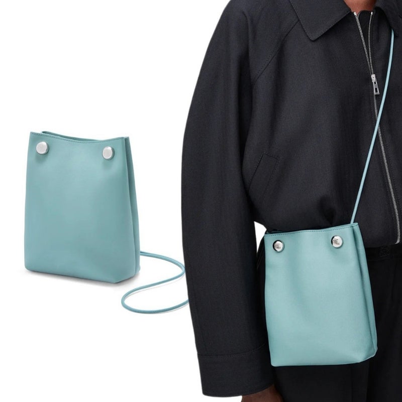 2025 Early Spring Luojia New Pebble Pouch Genuine Leather Mini Mobile Phone Bag Fashionable High Sense Crossbody Bag - Image 3