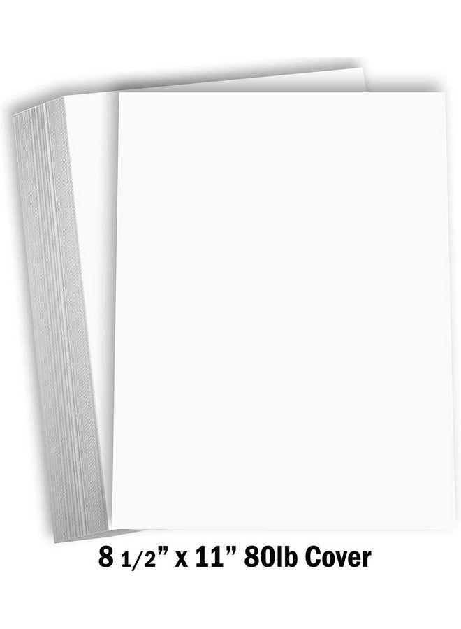 Hamilco ورق كاردستوك سميك أبيض 8 1 2 × 11 بوصة فارغ وزن ثقيل 80 رطل لبطاقات الكتيب والجوائز والطباعة المكتبية 50 حزمة - Image 3
