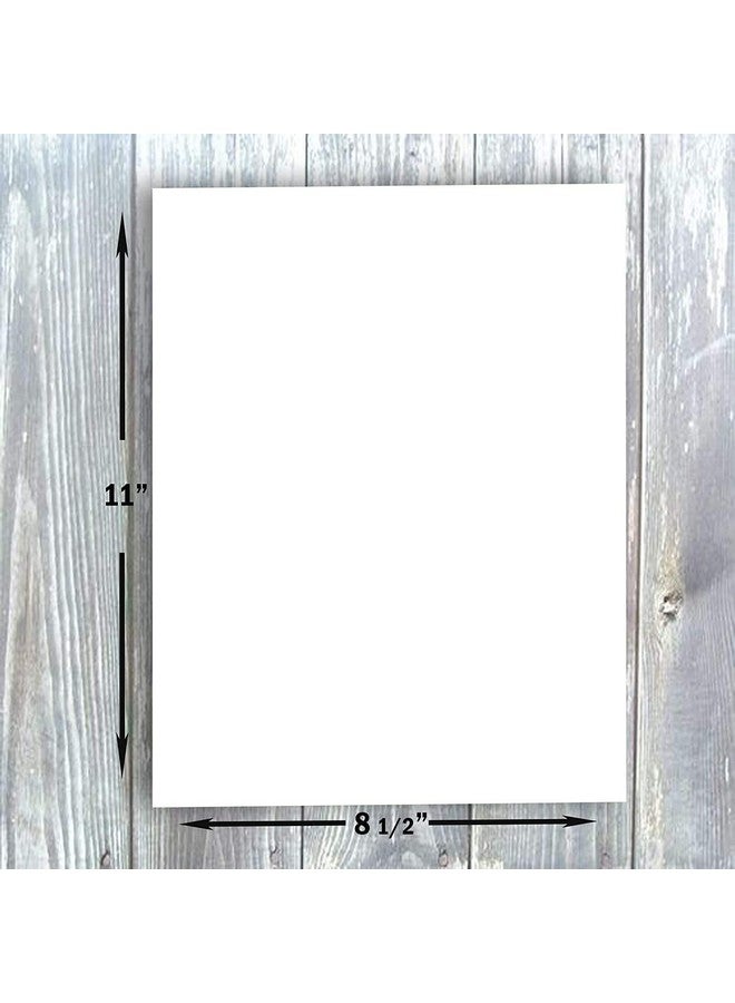 Hamilco ورق كاردستوك سميك أبيض 8 1 2 × 11 بوصة فارغ وزن ثقيل 80 رطل لبطاقات الكتيب والجوائز والطباعة المكتبية 50 حزمة - Image 4