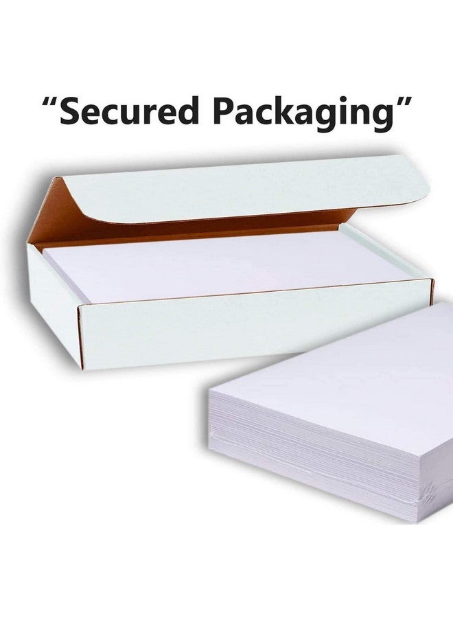 Hamilco ورق كاردستوك سميك أبيض 8 1 2 × 11 بوصة فارغ وزن ثقيل 80 رطل لبطاقات الكتيب والجوائز والطباعة المكتبية 50 حزمة - Image 5