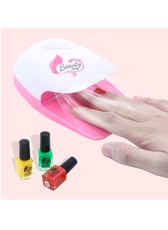 MUMS PLANET Kids Makeup Kit for Girls Toys, Nail Kit for Girls with Nail Dryer, Nail Stickers, Safe&Non-Toxic Kids Nail Polish Set for Girls from 6Years Old Nail Glam Salon Great Little Girls Toys for Christmas  - Image 5