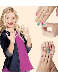 MUMS PLANET Kids Makeup Kit for Girls Toys, Nail Kit for Girls with Nail Dryer, Nail Stickers, Safe&Non-Toxic Kids Nail Polish Set for Girls from 6Years Old Nail Glam Salon Great Little Girls Toys for Christmas  - Image 4
