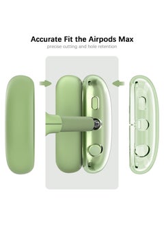 Anmi Silicone Headphone ,Pertain For for Apple AirPods Max 4-in-1 Headphones Soft TPU Ear Cups Cover/Ear Pad Case Cover/Headphone Case Protective Skin Kit Accessories (Green)  - Image 4