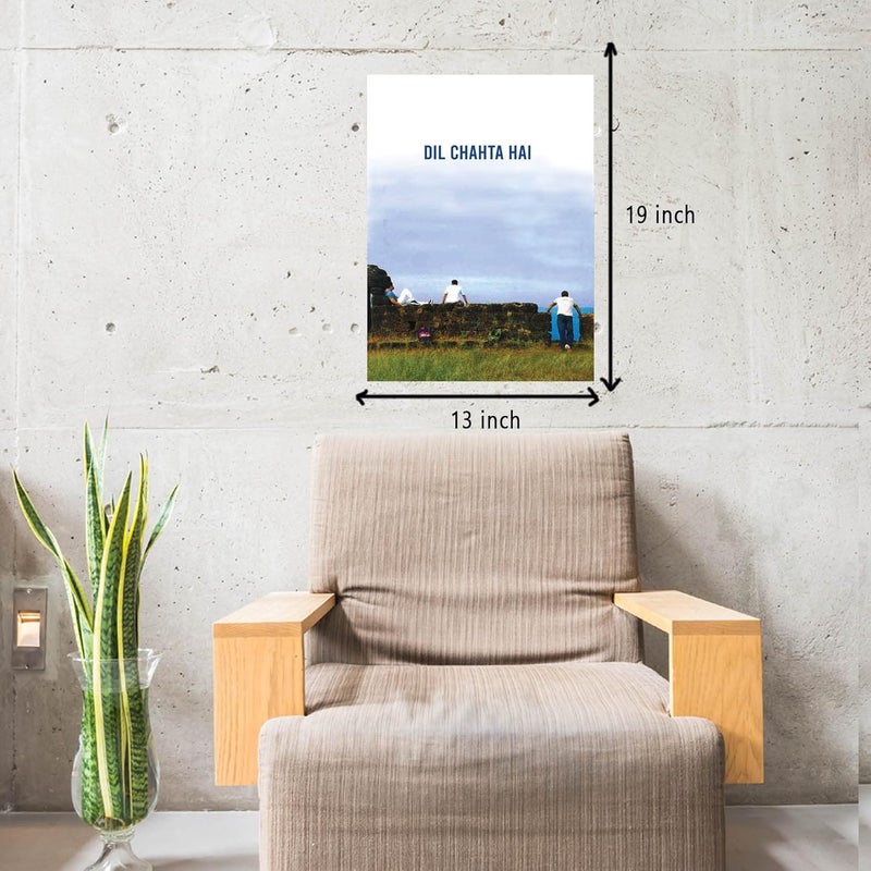 GRAY WALL Good Hope Matte paper 300gsm Bollywood Movie Dil Chata Hai Movie Poster multicolour Print 13 inch x 19 inch - Image 2