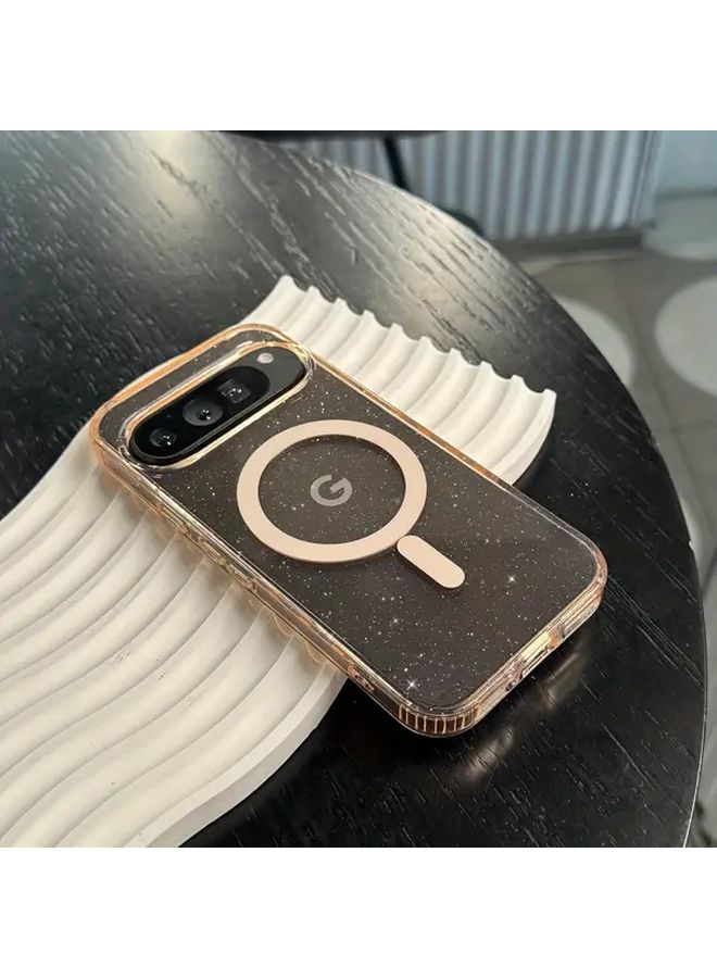 Transparent Black Magnetic Phone Case For Google Pixel 9 Minimalist Durable - Image 5