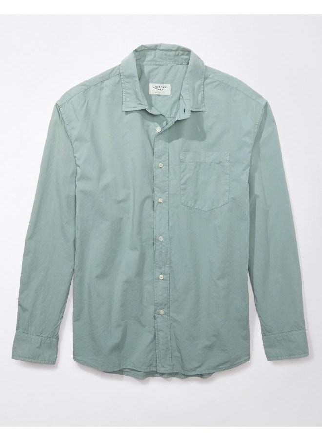 Poplin Button-Up Shirt