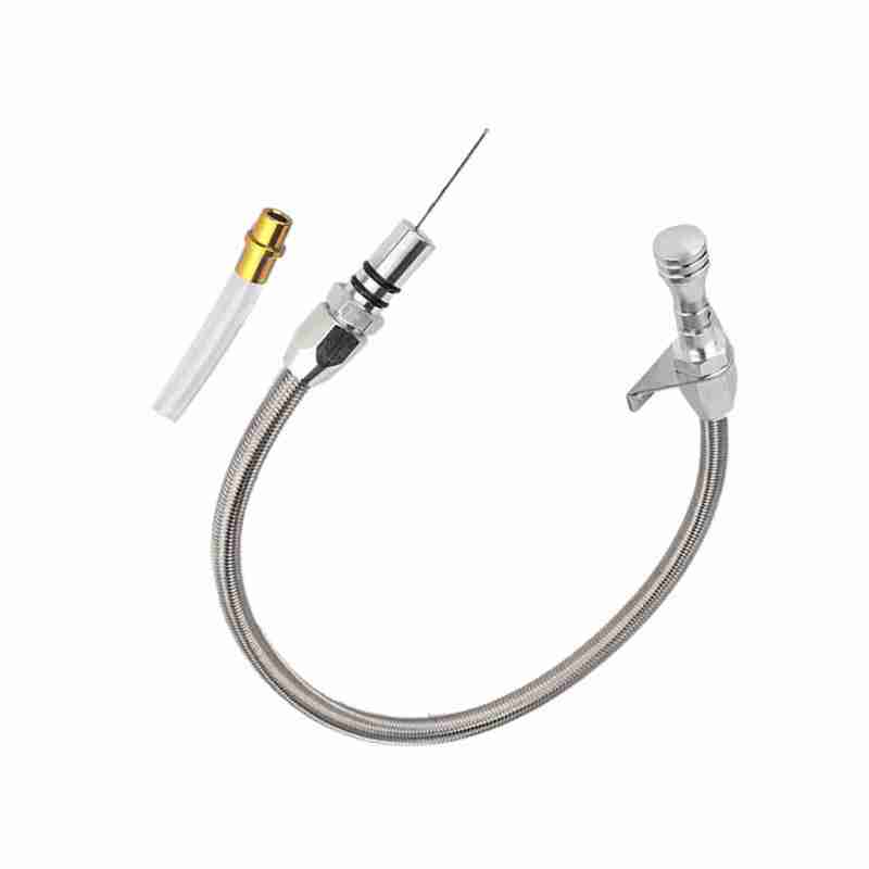 Flexible Transmission Dipstick Stainless Steel Braided Housing High Strength - Durable Transmission Dipstick Universally Fit For Chevy TH400 400 Turbo 400 Transmissions - Image 3