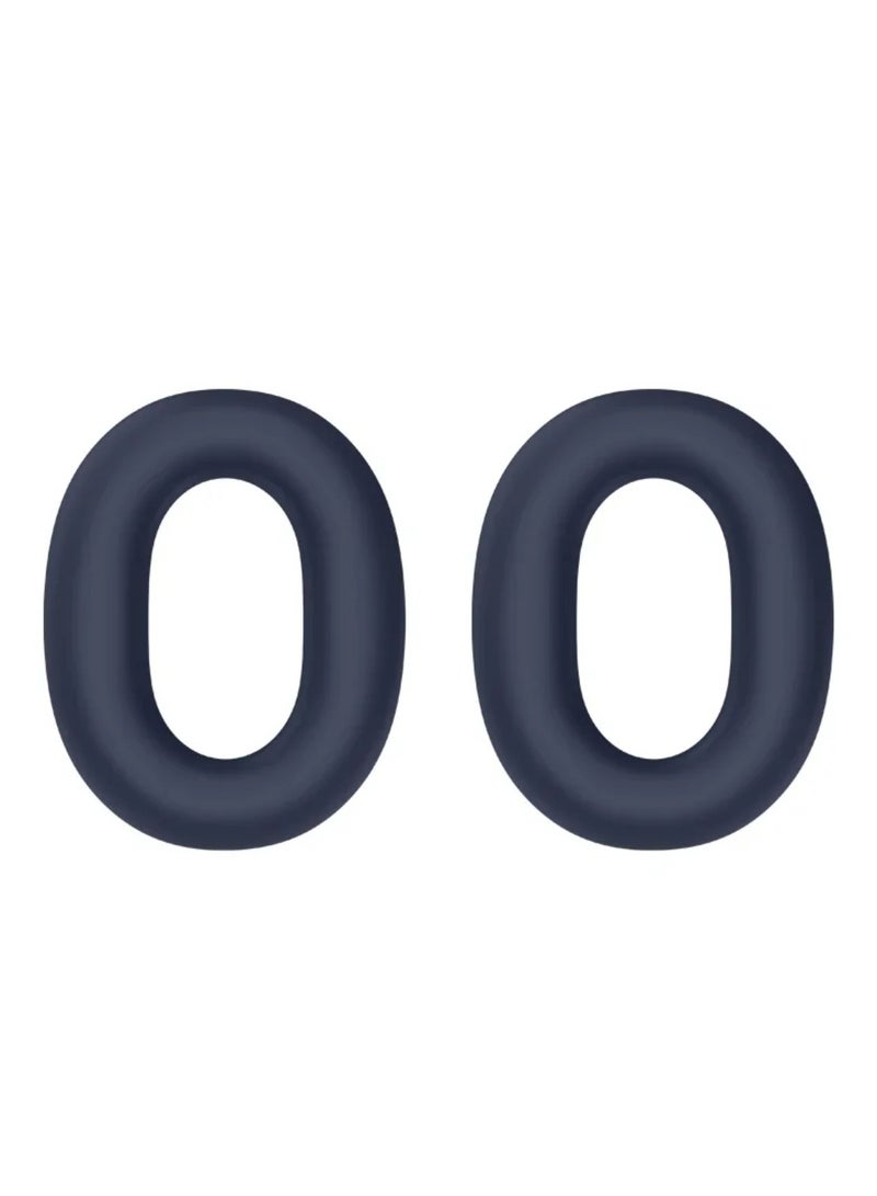 Headphone Cover for Sony WH-1000XM6 3-in-1 Silicone Case Skin Full Set Headband Protector Inner Outer Ear Cushion Covers For Sony WH-1000 XM6 Accesories (Navy Blue)  - Image 4