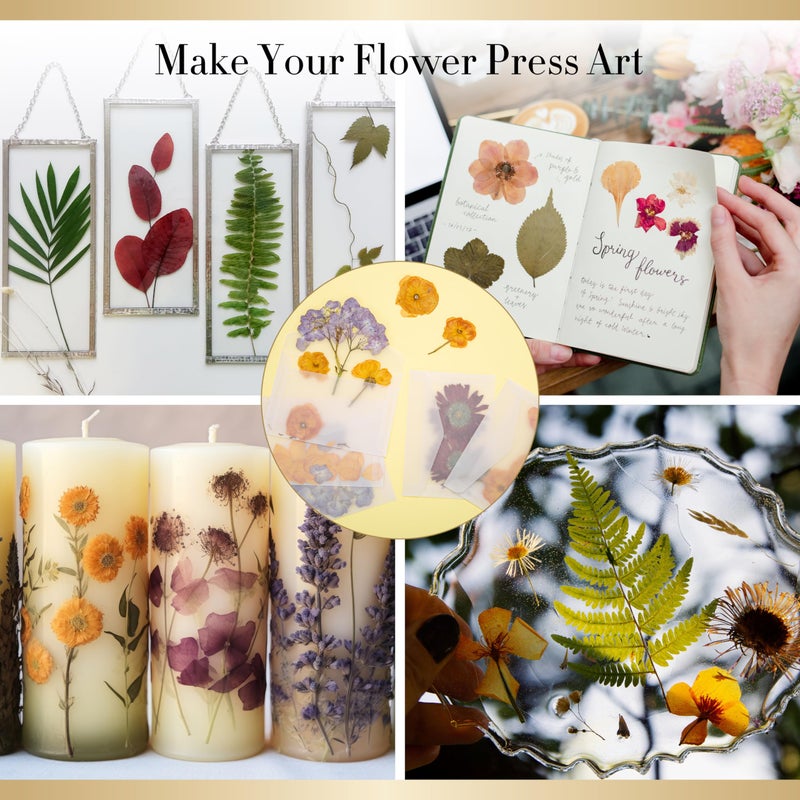 Aboofx Extra Large Wooden Flower Press Kit with Carrying Bag, 10 Layers 10" x 10" Flower Pressing Kit DIY Arts and Craft Kit for Kids and Adults, DIY Pressed Flower Plant Preservation Kit - Image 5