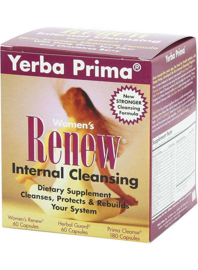 Yerba Prima Women's Renew Internal Cleansing (3 Part Program) - Image 1