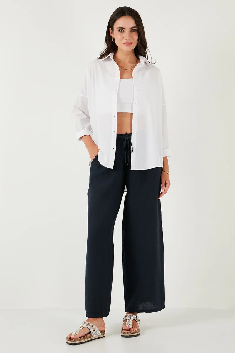 Lela Cotton Blend Regular Fit Shirt Women's Shirt 6772418