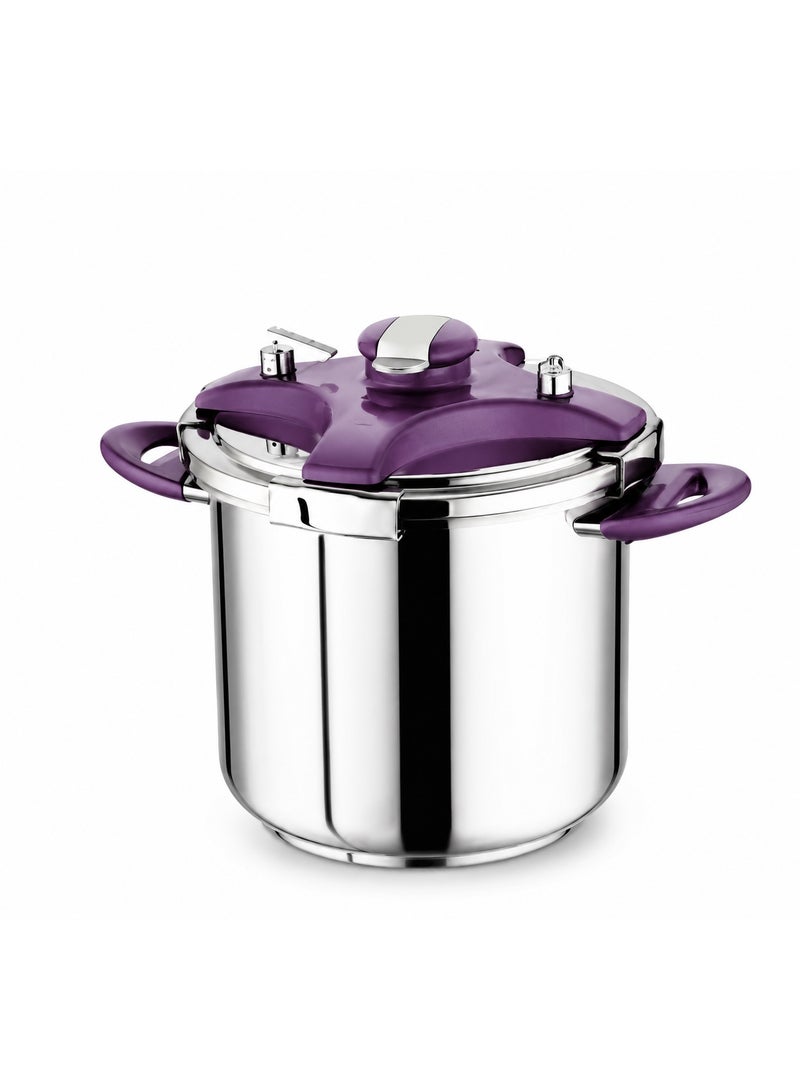 Pressure Cooker 12L with Purple Accents - Image 3