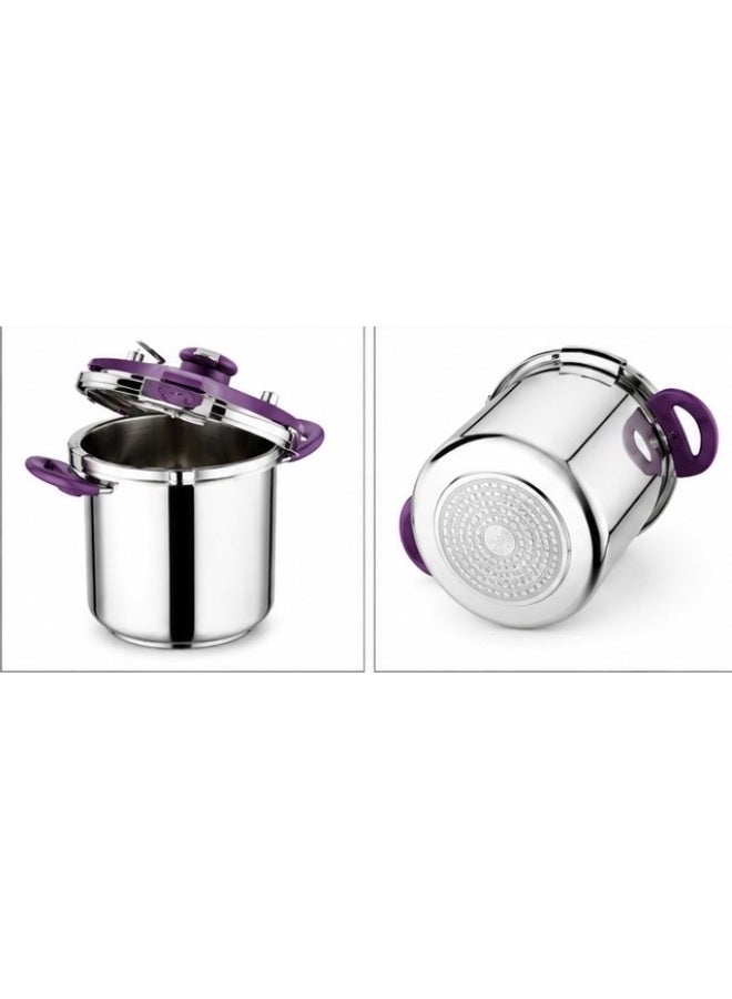Pressure Cooker 12L with Purple Accents - Image 2