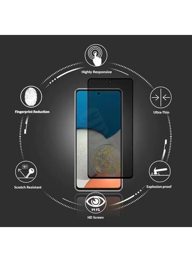 erorex Plus 2 Pcs Compatible For Samsung Galaxy A54 5G Case Cover Screen Protector Tempered Glass Transparent Soft Cover Tpu Hd Clear Anti Scratch Anti Peeping Tempered Film - Image 4