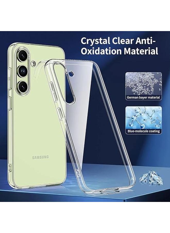 erorex Plus 2 Pcs Compatible For Samsung Galaxy A54 5G Case Cover Screen Protector Tempered Glass Transparent Soft Cover Tpu Hd Clear Anti Scratch Anti Peeping Tempered Film - Image 2