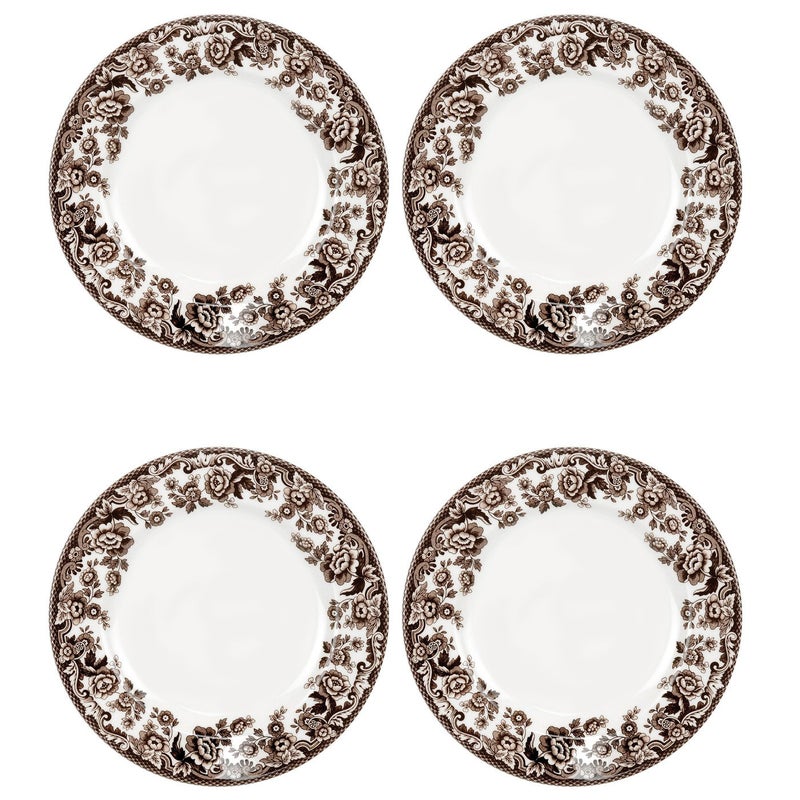 Spode Spode Delamere Salad Plate Set of 4 8  Perfect for Thanksgiving and Other Special Occasions  Made in England from Fine Earthenware  Microwave and Dishwasher Safe 