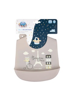 Silicone Bib with Pocket BONJOUR PARIS navy beige - pzsku/ZE19A97D36F4A1B657BF9Z/45/_/1708513310/92df164b-7075-48d5-8cf6-6404e1e19b24