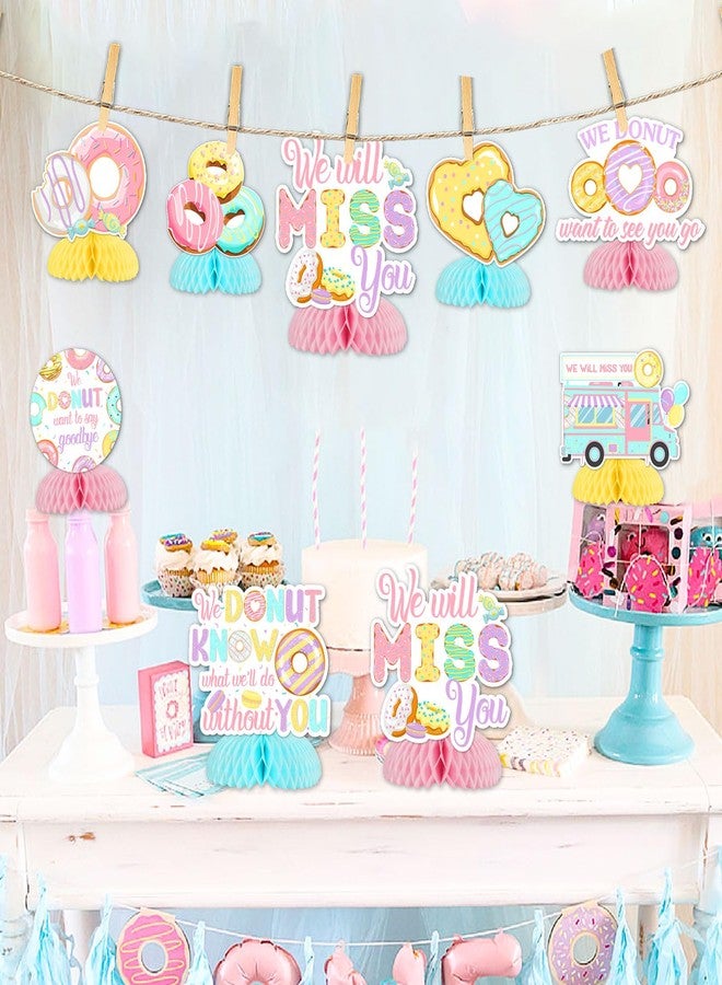Balterever Donut Going Away Party Decoration Donut Farewell Honeycomb Centerpieces Table Decoration Donut We Will Miss You Decor for Farewell Career Change Going Away Retirement Party Job Change Party - Image 2