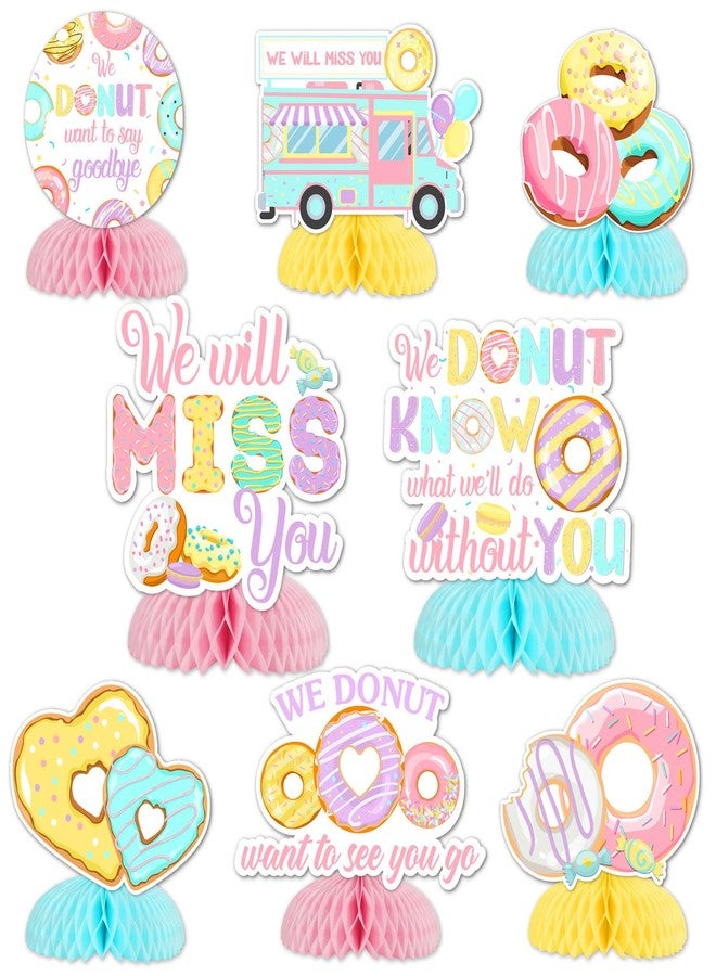 Balterever Donut Going Away Party Decoration Donut Farewell Honeycomb Centerpieces Table Decoration Donut We Will Miss You Decor for Farewell Career Change Going Away Retirement Party Job Change Party - Image 1