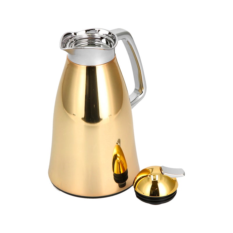 Dallaty vacuum flask beige and gold 1L - Image 4