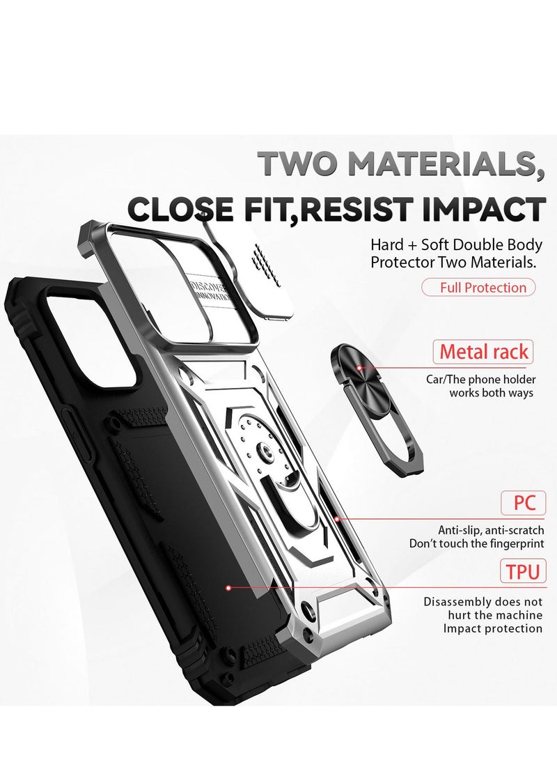 GULFLINK Back Cover Phone Protect Case for iPhone 14 promax Silver - Image 2