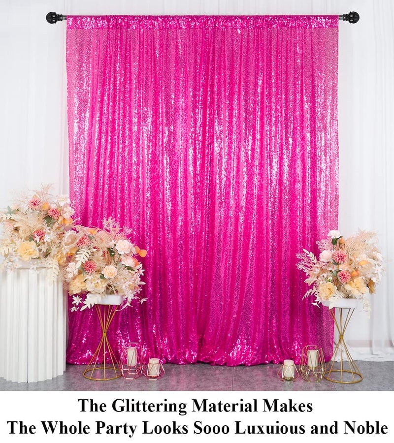 Partisout Sequin Backdrop - 7ftx7ft Glitter & Sparkle Curtain for Party, Wedding, Christmas & More - Image 3