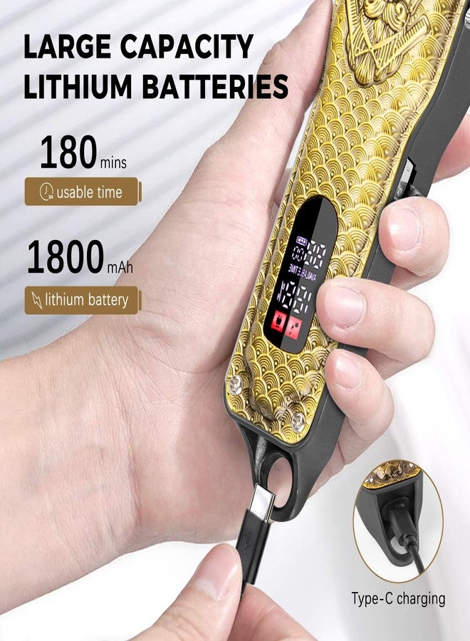 ENSSU Professional Hair Clippers for Men, Cordless Barber Clippers with Adjustable Precision Blades, LED Display, and 180-Minutes Runtime for Professional Barbers & Home Haircutting - Image 3