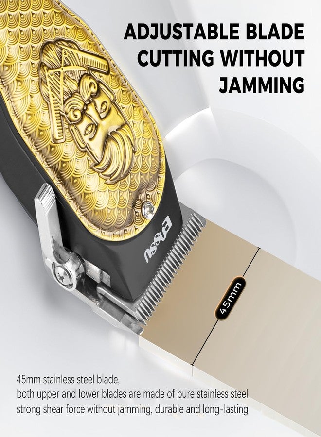 ENSSU Professional Hair Clippers for Men, Cordless Barber Clippers with Adjustable Precision Blades, LED Display, and 180-Minutes Runtime for Professional Barbers & Home Haircutting - Image 5