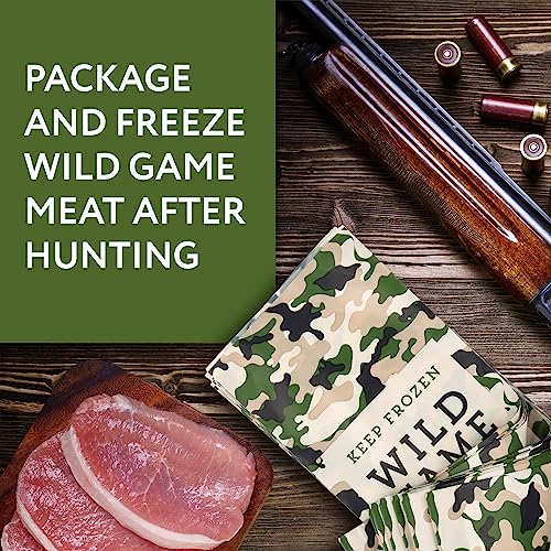 IMPRESA Freezer Bags for Meat - 1 lb Capacity, 120 Pack, Army Green Polyethylene - Storage Bags, Tear-Resistant, Waterproof Meat Packing - Image 2