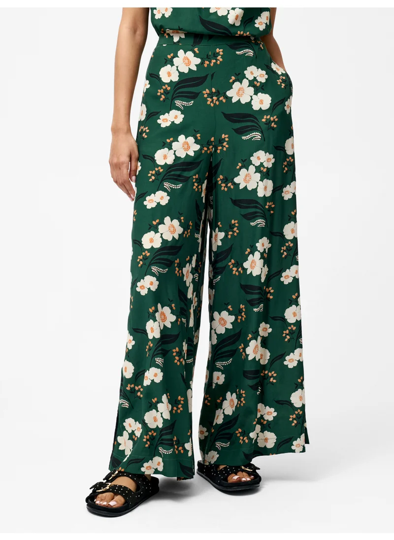 فرنش كونكشن Rhian Eco Printed Wide Leg Trousers