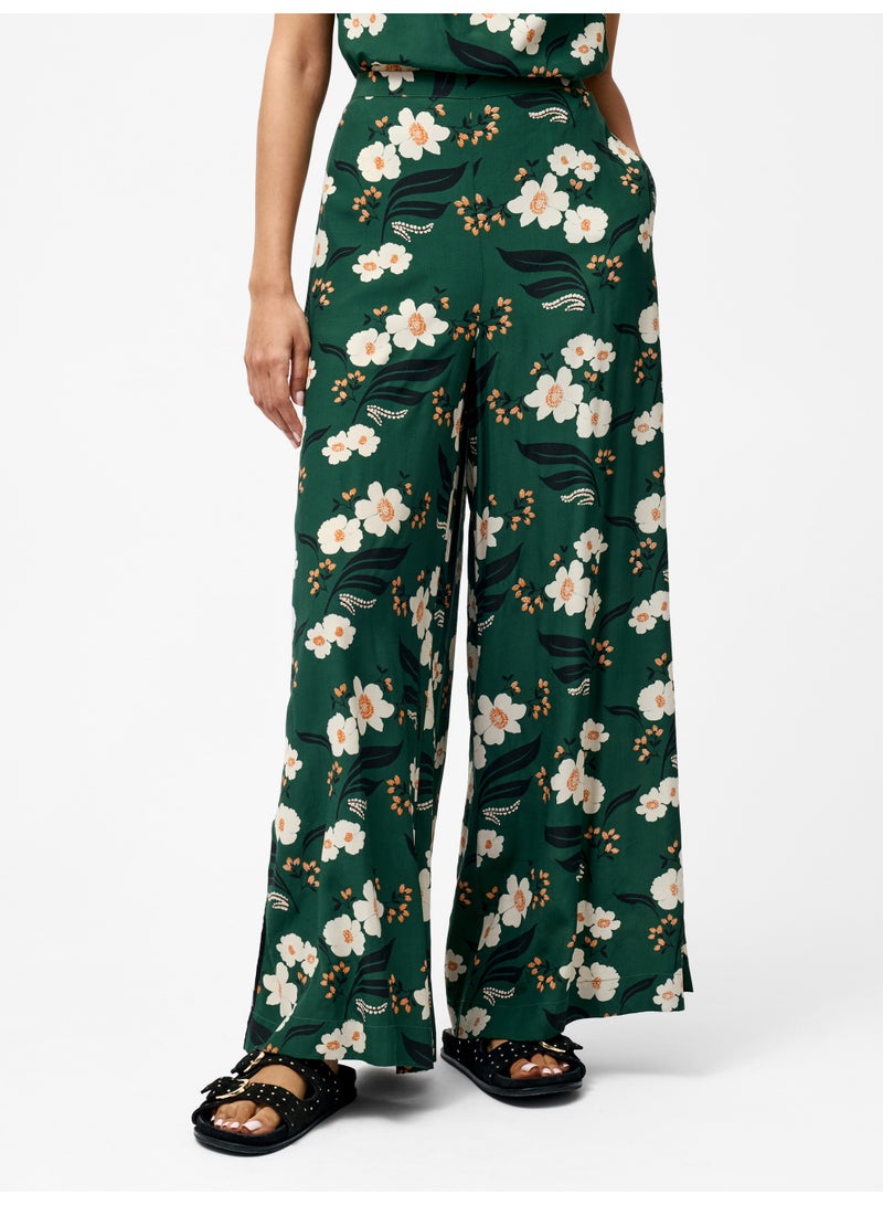 French Connection Rhian Eco Printed Wide Leg Trousers  - Image 2