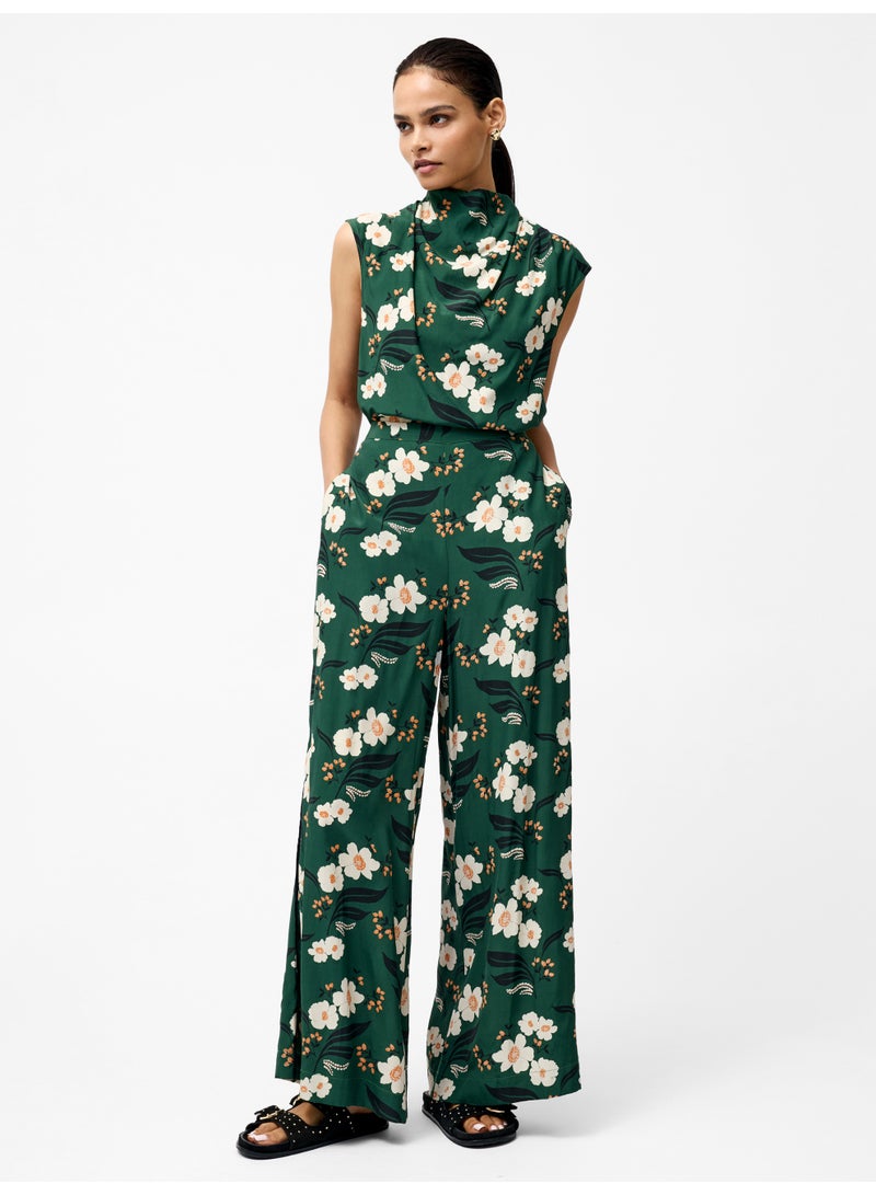 French Connection Rhian Eco Printed Wide Leg Trousers  - Image 3