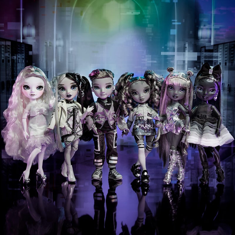 Rainbow High Shadow Series 1 Ash Silverstone- Greyscale Boy Fashion Doll. 2 Silver Designer Outfits to Mix & Match with Accessories, Great Gift, Multicolor, 583578EUC - Image 2