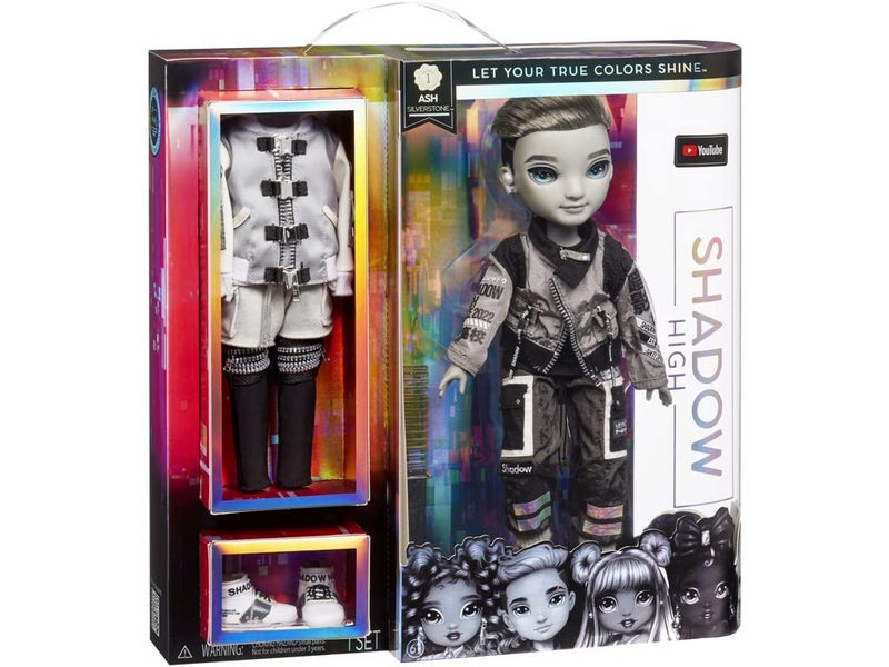 Rainbow High Shadow Series 1 Ash Silverstone- Greyscale Boy Fashion Doll. 2 Silver Designer Outfits to Mix & Match with Accessories, Great Gift, Multicolor, 583578EUC - Image 4